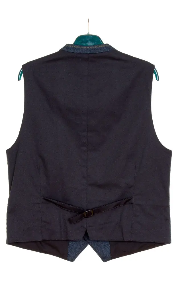 Weste Ansbach, blau Stretchrücken