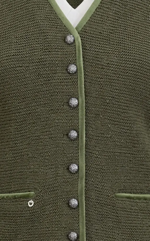 Strickjacke Malta, moos