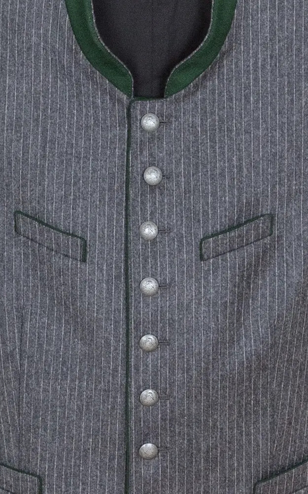 Weste 1929018 19607, anthrazit Stretchrücken