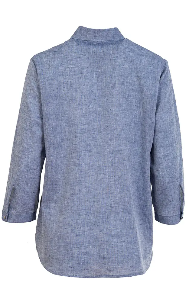 Trachtenbluse 6146 14110, blau