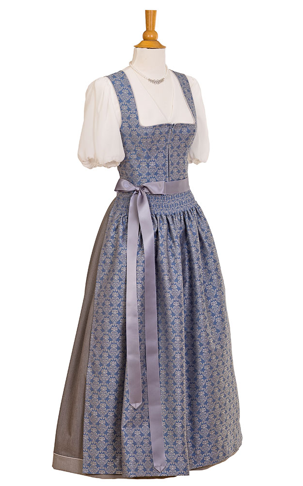 Blusendirndl Neusee /E blau/grau, ohne Schürze