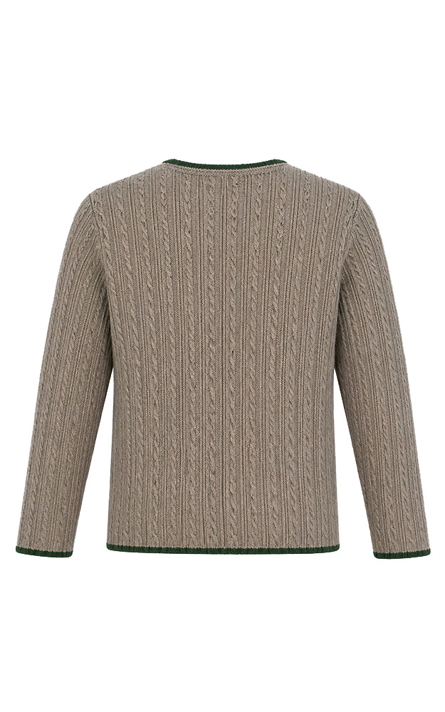 Kinder-Strickjacke SCM44, braun