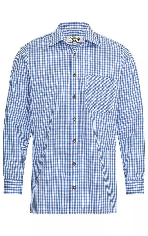 Hemd Cortina #, blau/weiß