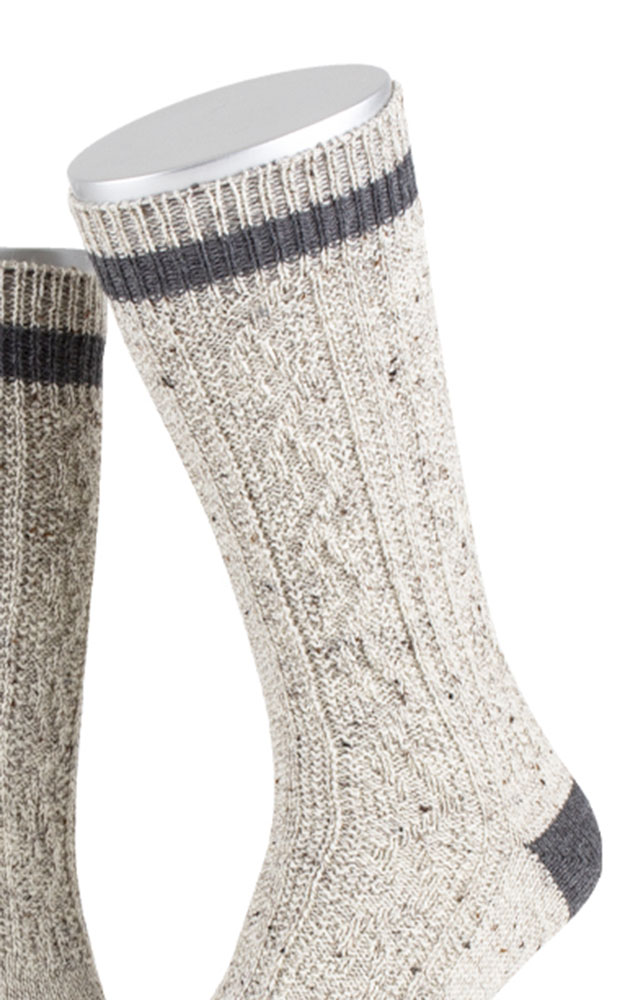 Socken, melange/dunkelgrau