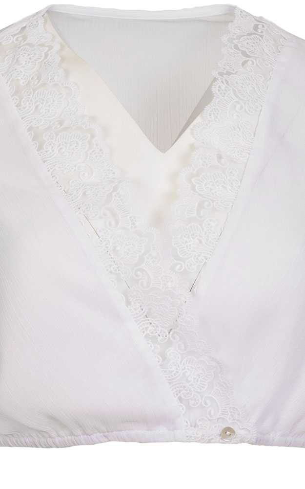 Dirndlbluse 61139, weiß