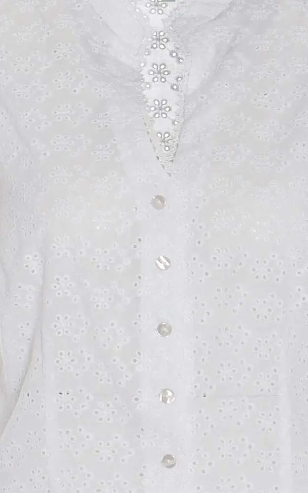 Trachtenbluse 45458, weiß