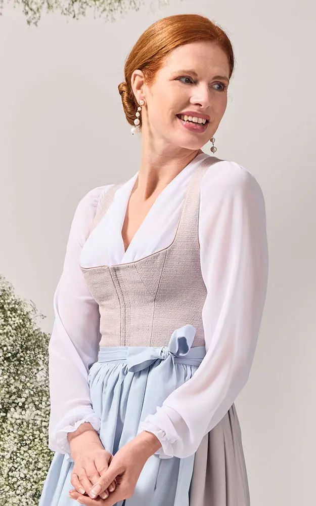 Dirndlbluse Aurora, creme
