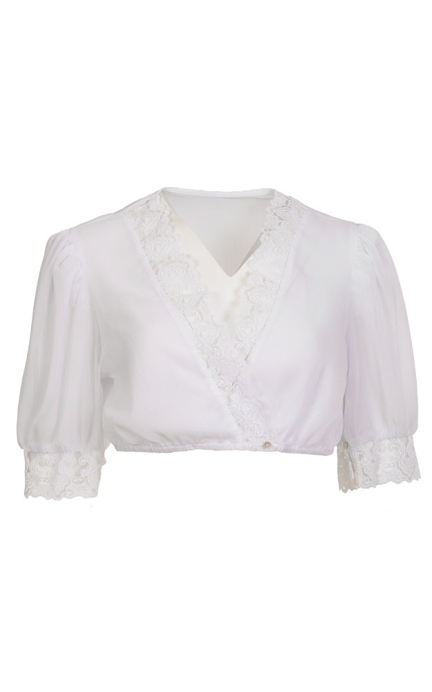 Dirndlbluse 61139, weiß