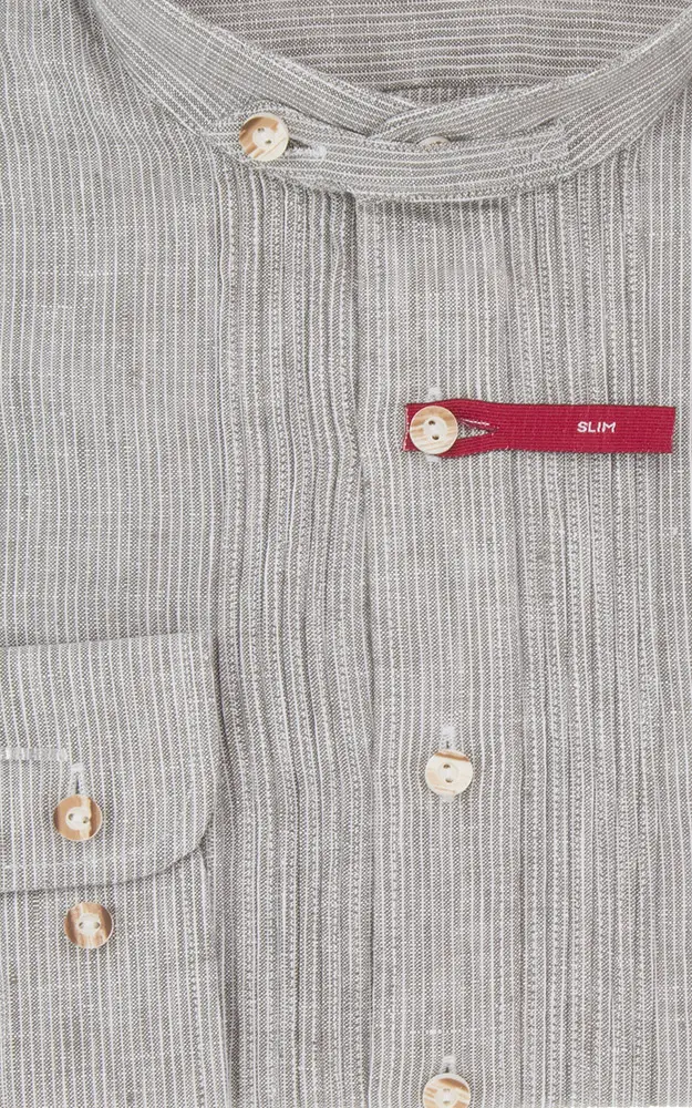 Hemd Quirin, taupe - Slim fit