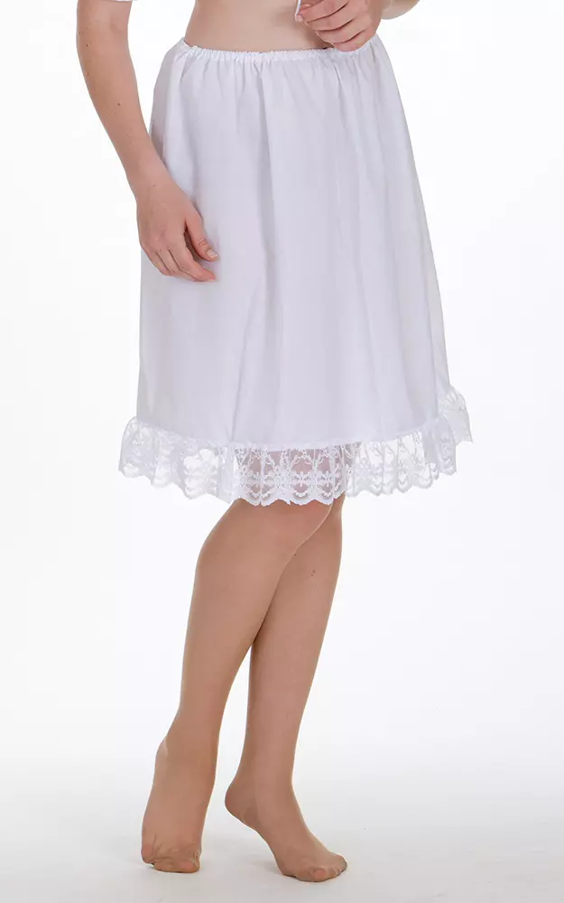 Unterrock Nina mini, weiß 55cm Tüllspitze