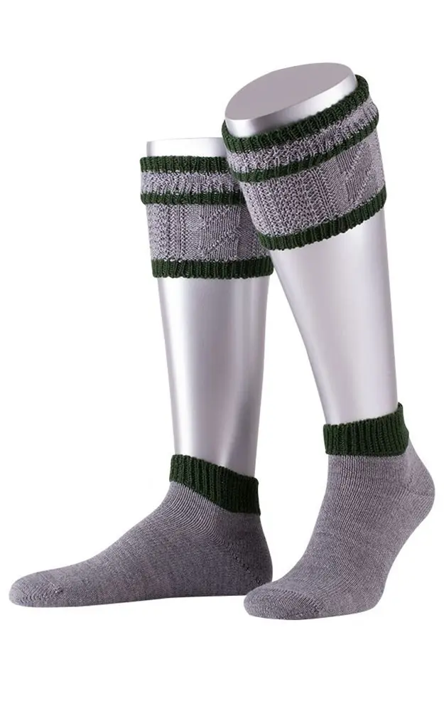 Loiferl kurz, mittelgrau/tanne