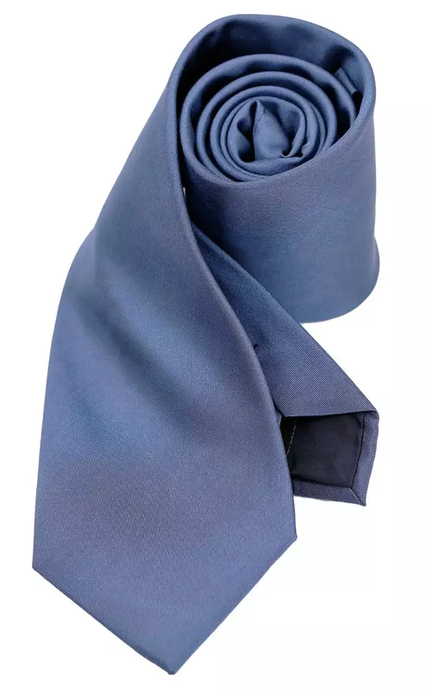 Krawatte, jeansblau uni