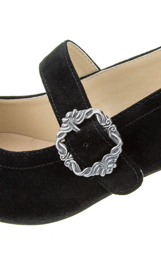 Schuhe Riemchen breiter, schwarz