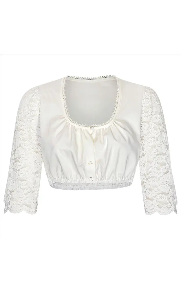 Dirndlbluse 01 06249, weiß