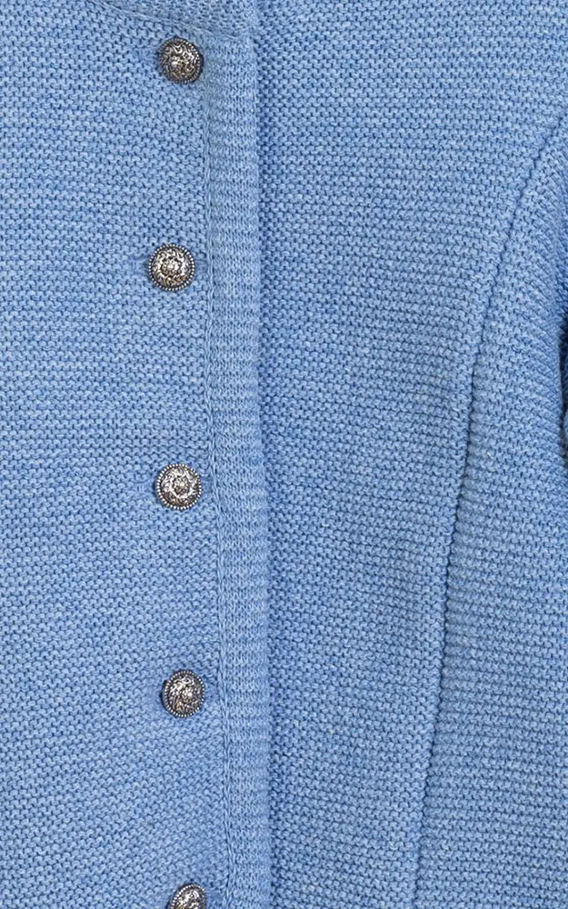 Kinder-Strickjacke Ännchen, jeansblau
