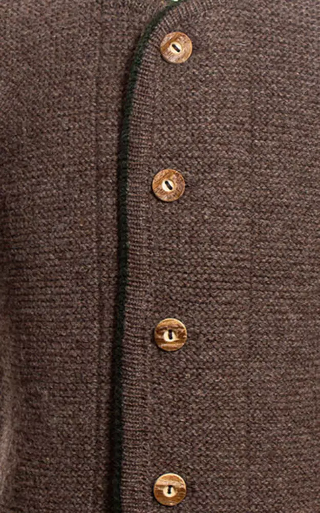 Kinder-Strickjacke, berber/tanne