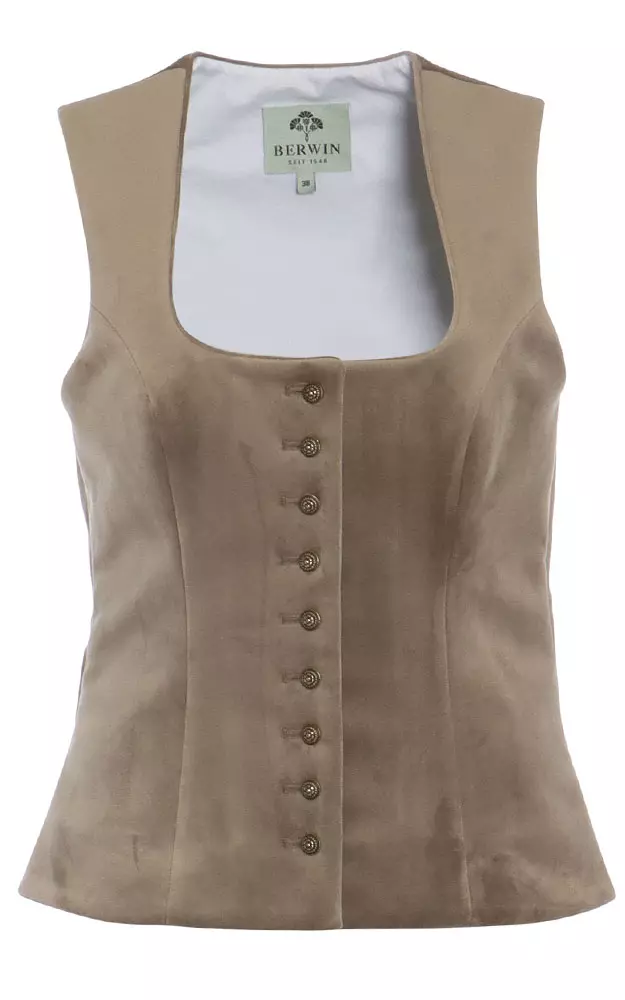 Mieder Samt 64250, natur