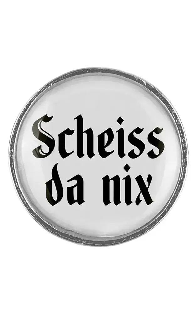 Ansteck-Pin Klassik - Scheiss da nix