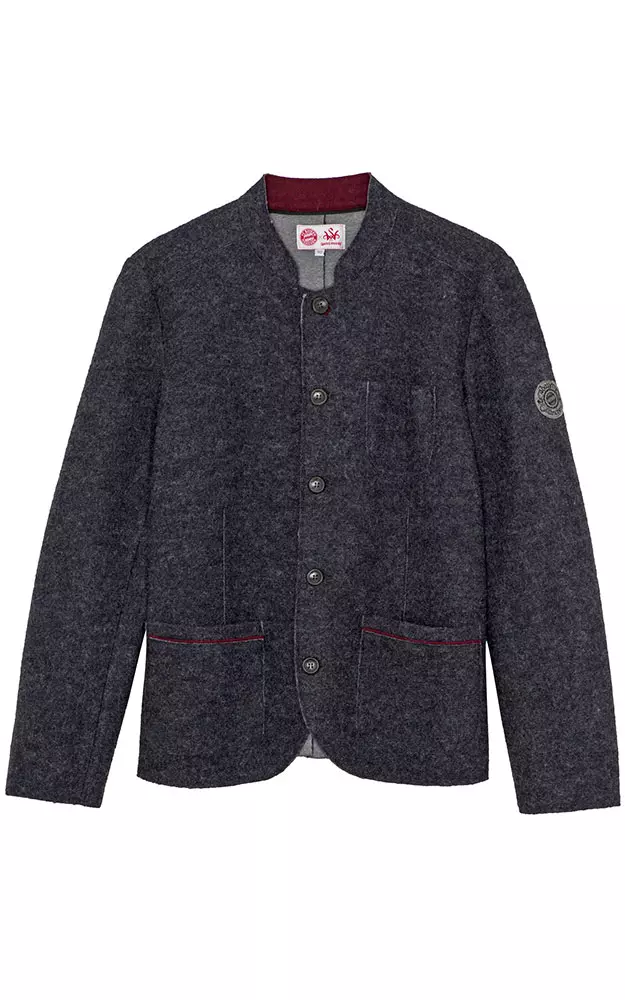 Walkjacke Erdmut, dunkelgrau - FC Bayern