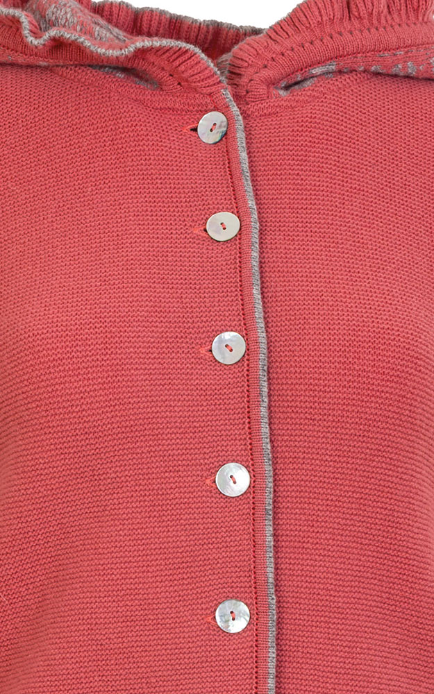 Strickjacke Ora, melone/silber