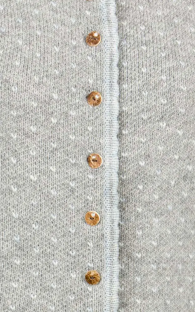 Strickjacke Betty, hellgrau