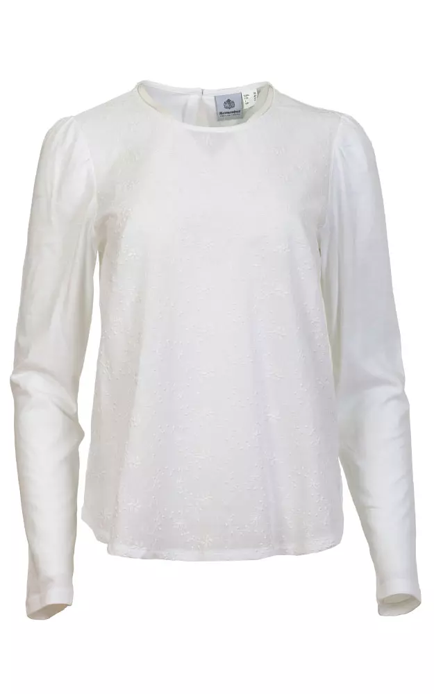 Damen-Shirt Lorena, weiß langarm