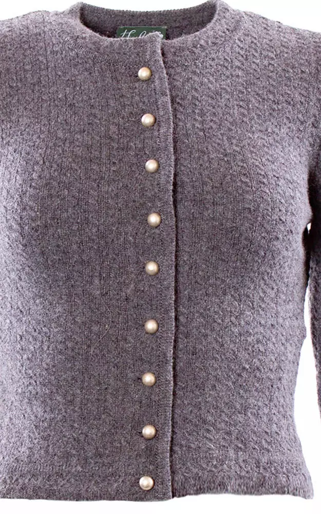 Strickjacke Katharina, mittelgrau