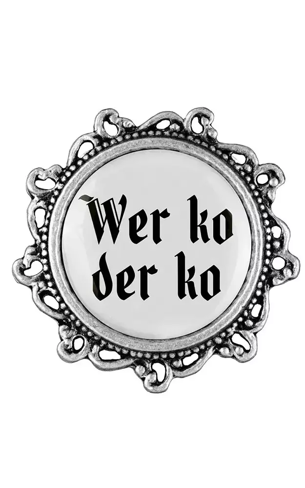Ansteck-Pin Klassik VZ - Wer ko der ko