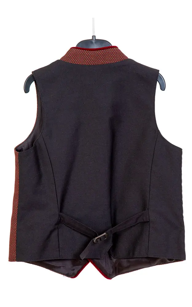 Kinderweste Berni 6812, rot/grün