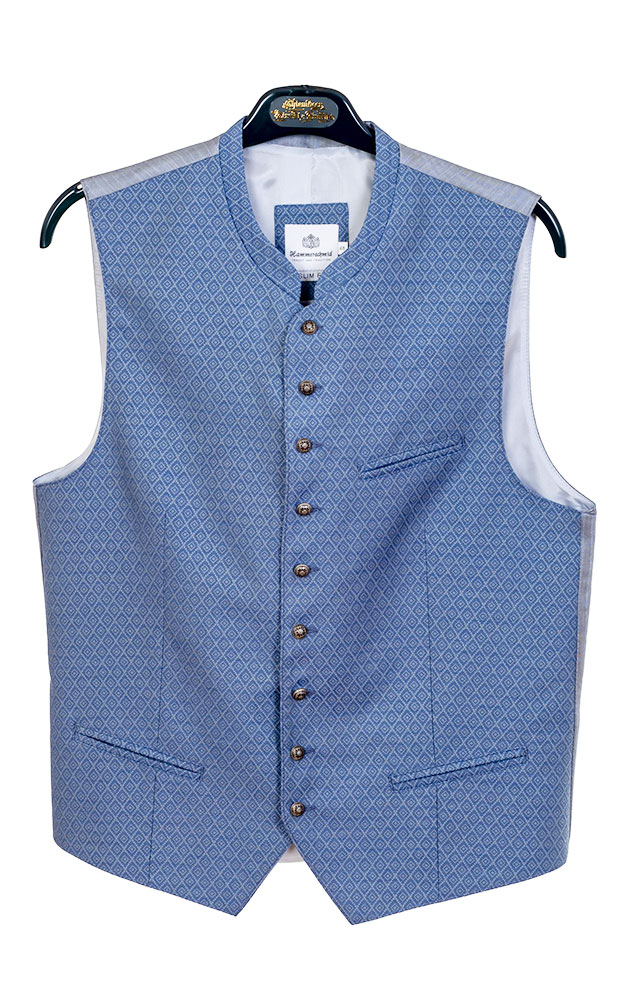 Weste Leopold, rauchblau