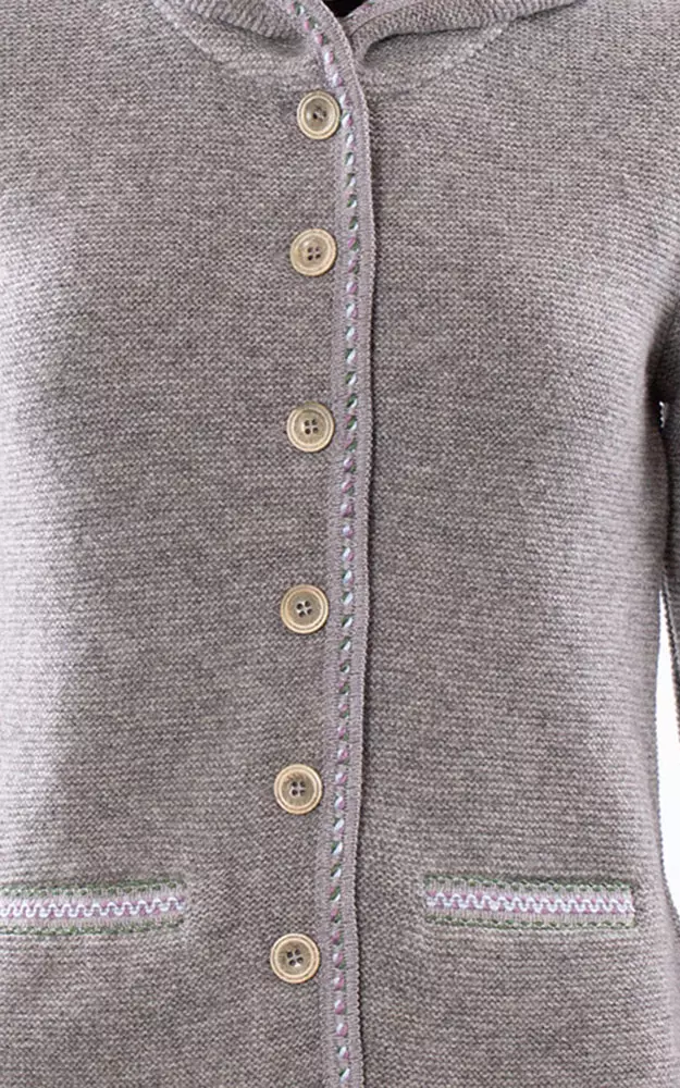 Strickjacke Nele, hellgrau