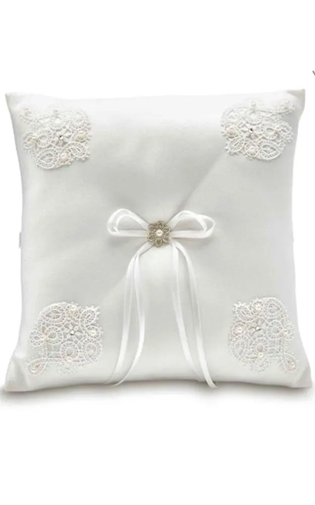 Ringkissen, gedecktes weiß