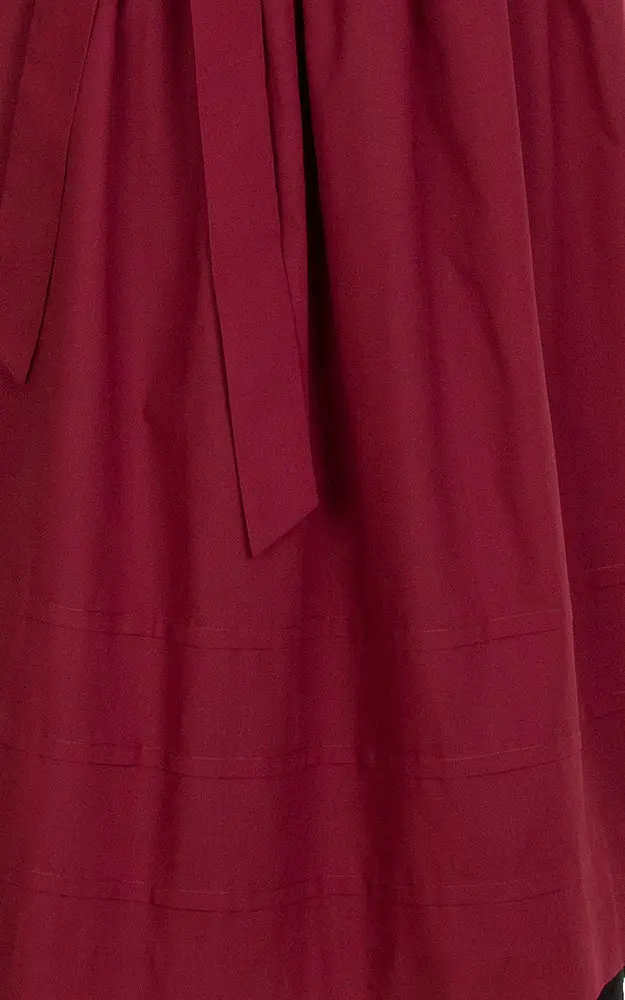 Schürze Stufen, weinrot