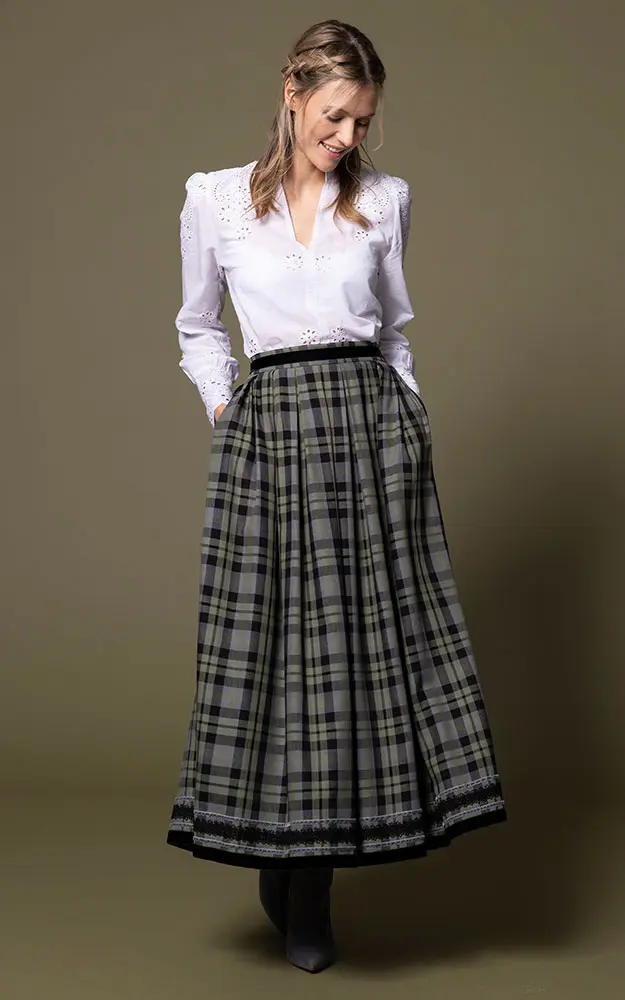 Trachtenbluse 35212, weiß