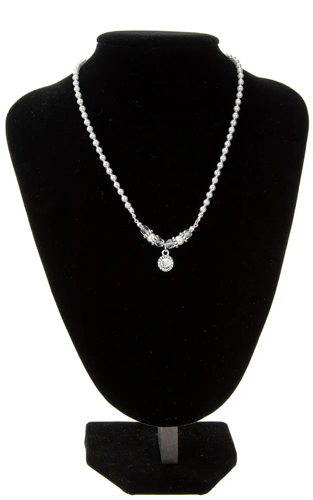 Kette 51299-48377, Perle silber kristall