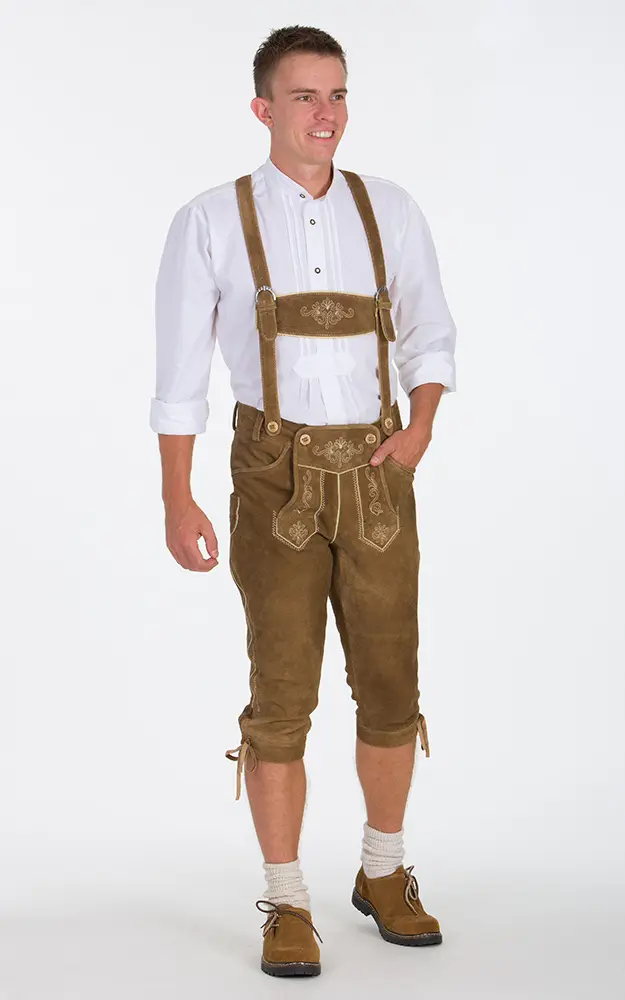 Lederhosen-SET Sepp Bundhose, reh