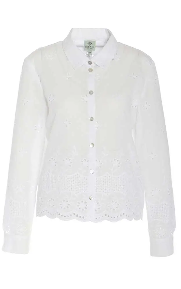 Trachtenbluse 35133 51460, weiß