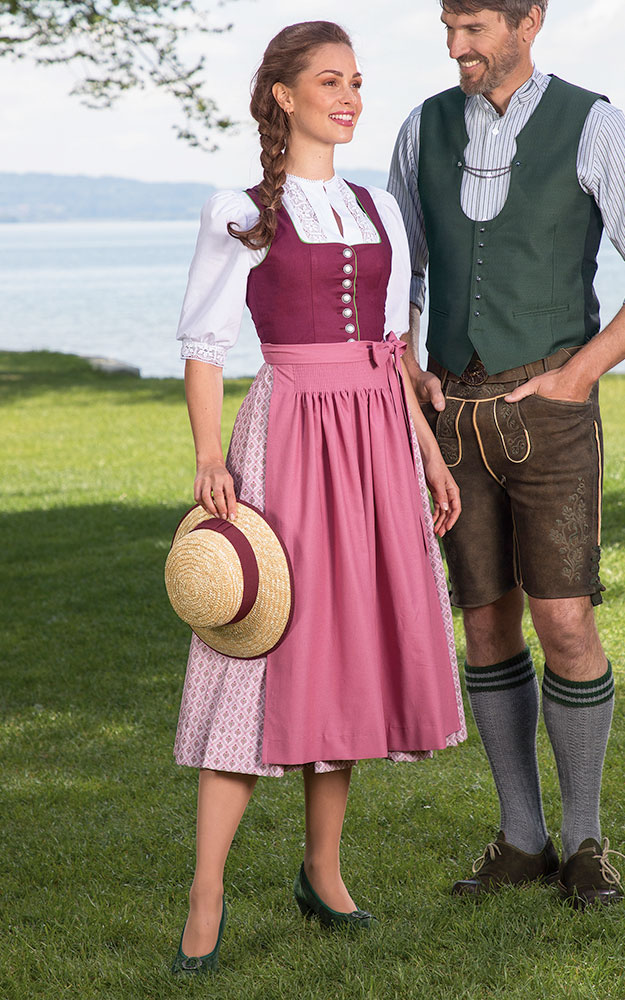 Blusendirndl Walsertal, mit Schürze