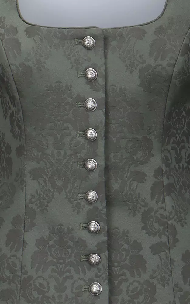 Mieder Jacquard, grün