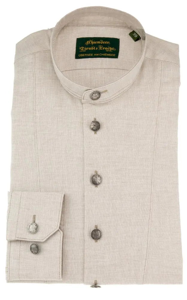 Hemd 2889 3047, beige Slim fit