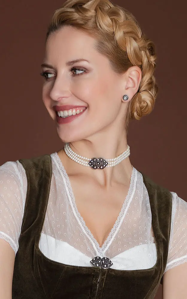 Kette DHK31700010, Perle weiß