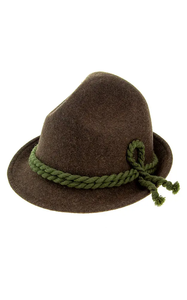 Kinderhut 43, braun meliert