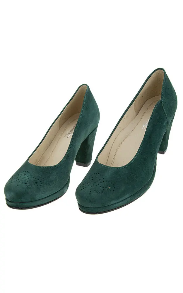 Velours-Schuhe 6117, tanne