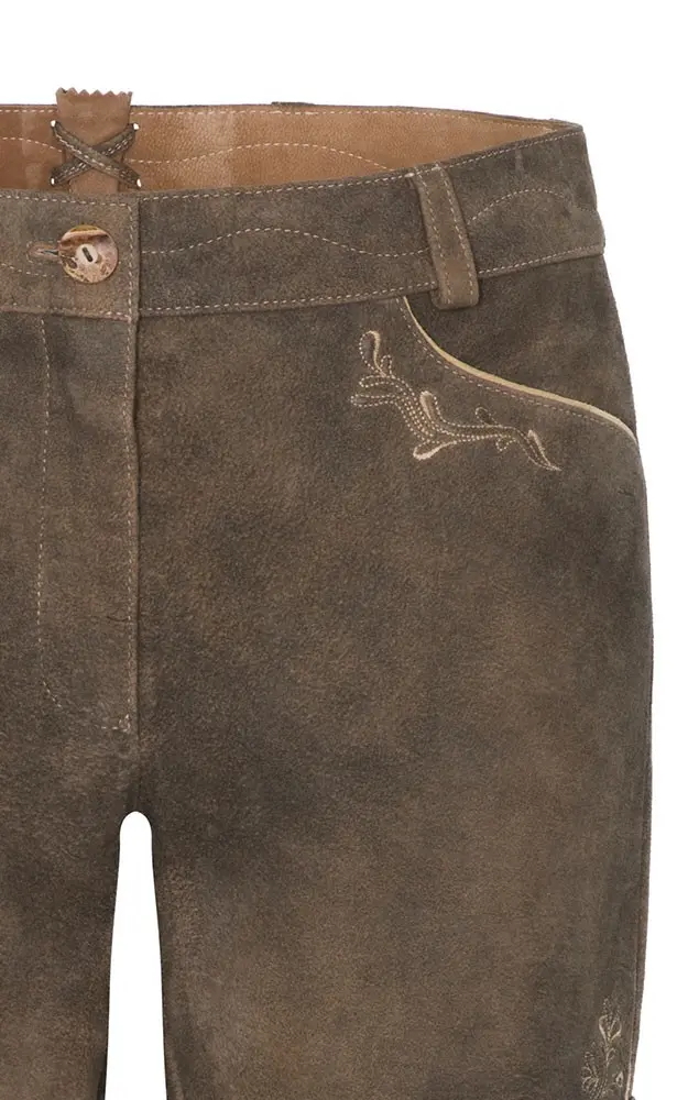 Damenlederhose Bessie, vulkan