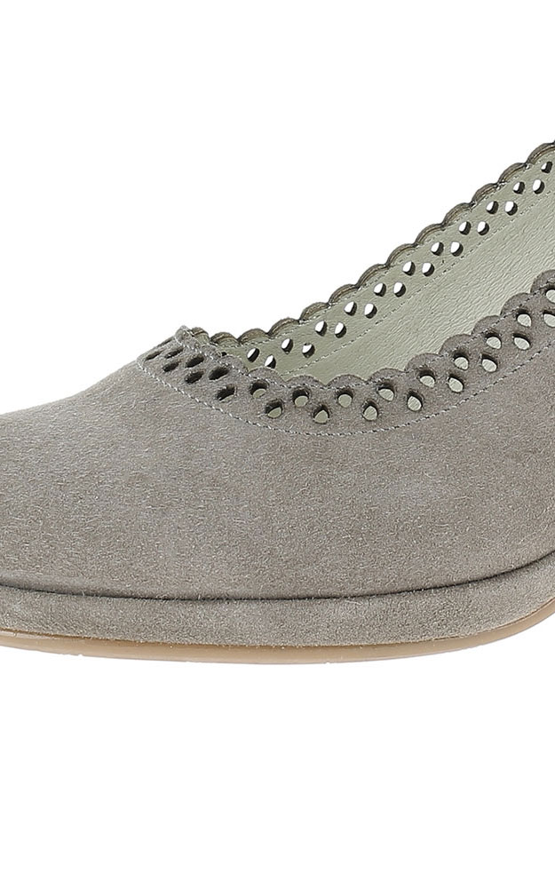 Velours-Schuhe 3004529, taupe