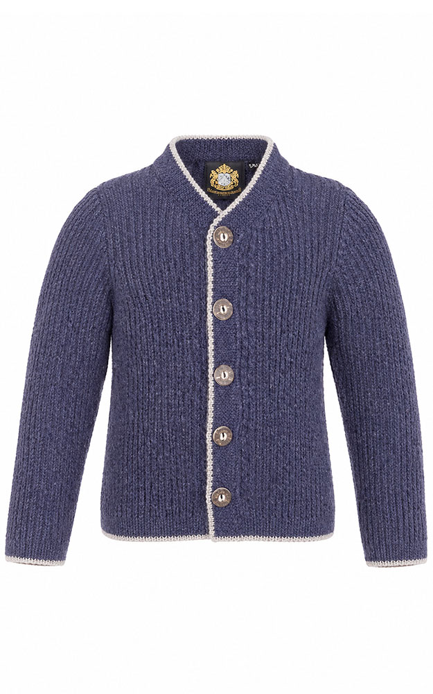 Kinder-Strickjacke Seeon, dunkelblau