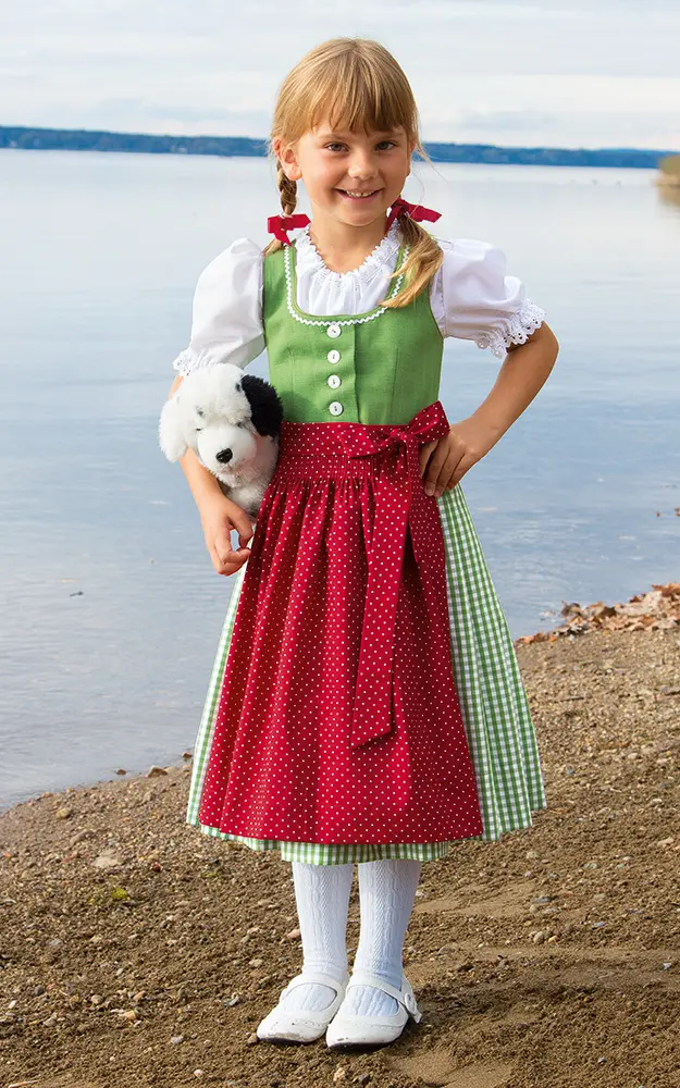 Kinderdirndl Elfi, mit Schürze