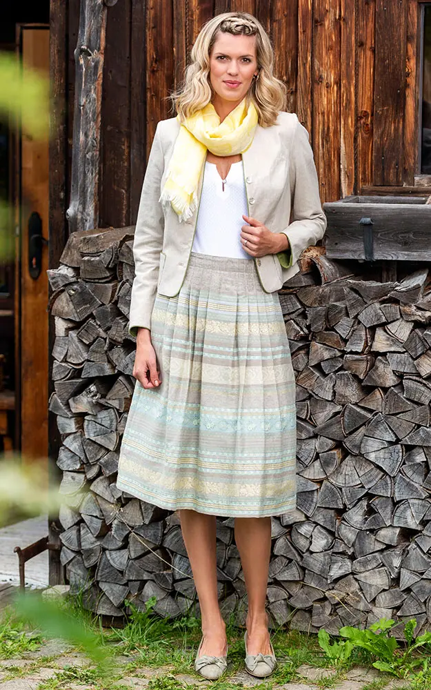 Rock Lindau, beige/hellblau