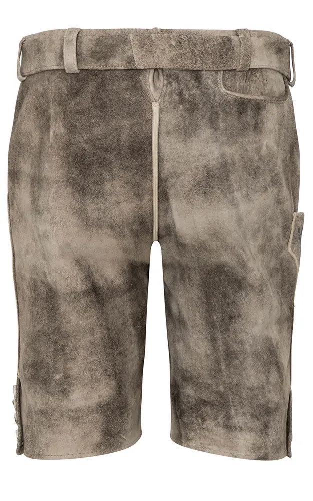 Lederhose Austin mit Gürtel, hellbraun rustikal