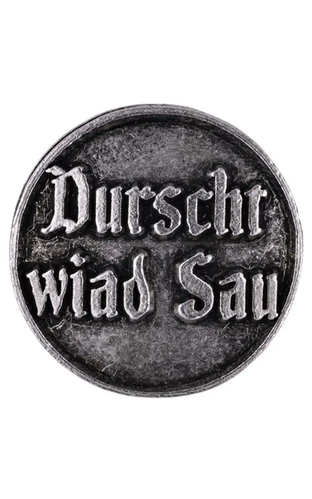 Ansteck-Pin Tradition - Durscht wiad Sau